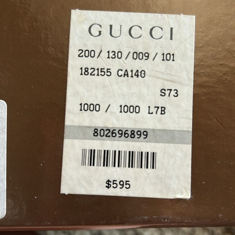 Gucci Brown Wedge Shoes with Peep-Toe Design - Picture 2 of 7